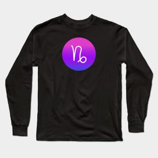 Gradient Zodiac Capricorn Long Sleeve T-Shirt